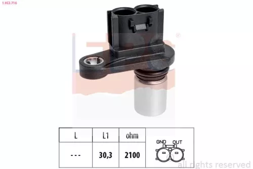 Sensor, crankshaft pulse EPS 1.953.716)