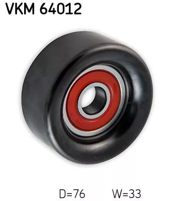 Deflection/Guide Pulley, V-ribbed belt SKF VKM 64012)