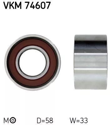 Tensioner Pulley, timing belt SKF VKM 74607)