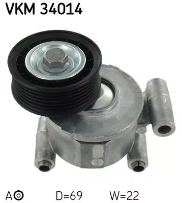 Belt Tensioner, V-ribbed belt SKF VKM 34014)