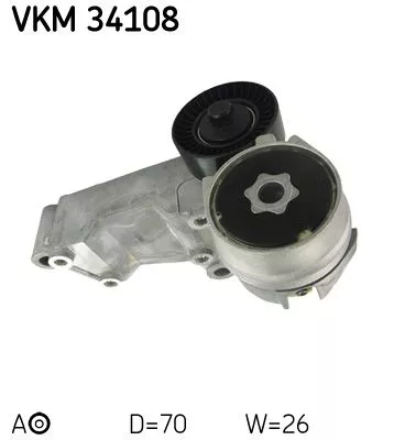 Belt Tensioner, V-ribbed belt SKF VKM 34108)