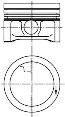 Piston KOLBENSCHMIDT 99455620)