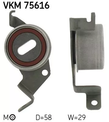Tensioner Pulley, timing belt SKF VKM 75616)