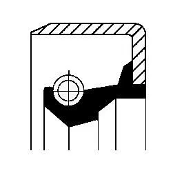 Shaft Seal, steering gear CORTECO 19019980B)