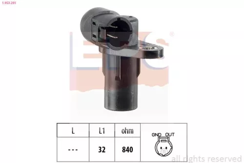 Sensor, crankshaft pulse EPS 1.953.291)
