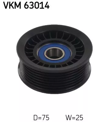 Deflection/Guide Pulley, V-ribbed belt SKF VKM 63014)