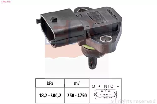 Air Pressure Sensor, altitude adaption EPS 1.993.178)
