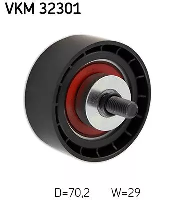 Deflection/Guide Pulley, V-ribbed belt SKF VKM 32301)