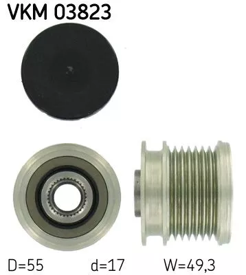 Alternator Freewheel Clutch SKF VKM 03823)
