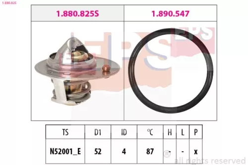 Thermostat, coolant EPS 1.880.825)