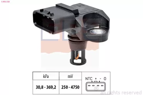 Air Pressure Sensor, altitude adaption EPS 1.993.158)