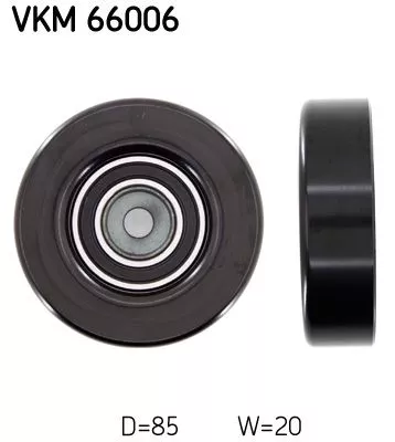 Deflection/Guide Pulley, V-ribbed belt SKF VKM 66006)