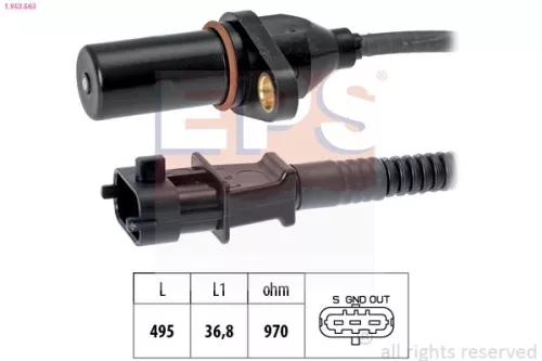 Sensor, crankshaft pulse EPS 1.953.563)