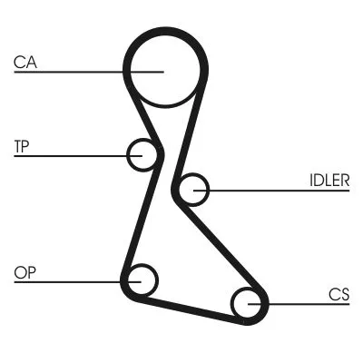 Timing Belt CONTINENTAL CTAM CT553)