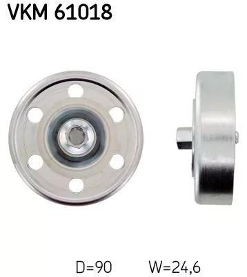 Deflection/Guide Pulley, V-ribbed belt SKF VKM 61018)