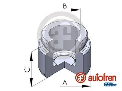 Piston, brake caliper AUTOFREN SEINSA D02536)