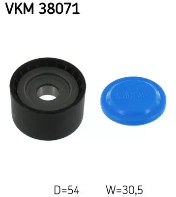 Deflection/Guide Pulley, V-ribbed belt SKF VKM 38071)