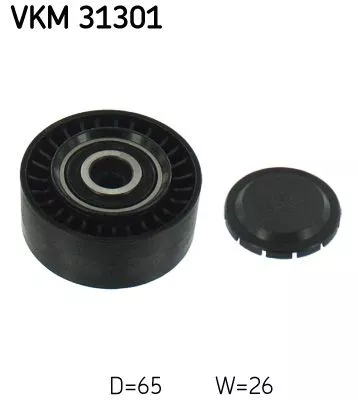 Deflection/Guide Pulley, V-ribbed belt SKF VKM 31301)