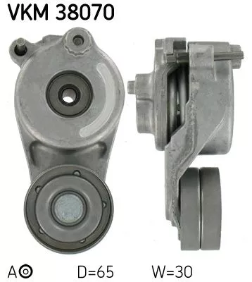 Belt Tensioner, V-ribbed belt SKF VKM 38070)