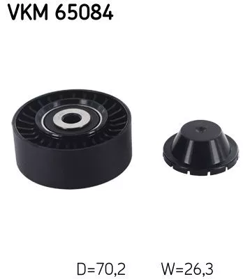 Deflection/Guide Pulley, V-ribbed belt SKF VKM 65084)
