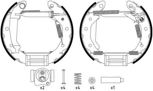 Brake Shoe Set TEXTAR 84054000)