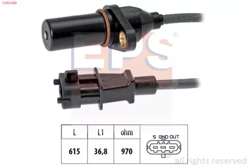 Sensor, crankshaft pulse EPS 1.953.569)