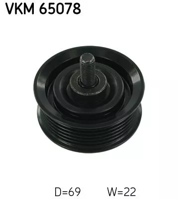 Deflection/Guide Pulley, V-ribbed belt SKF VKM 65078)