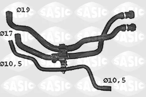 Radiator Hose SASIC SWH4308)