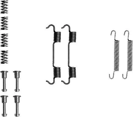 Accessory Kit, parking brake shoes TEXTAR 97012600)