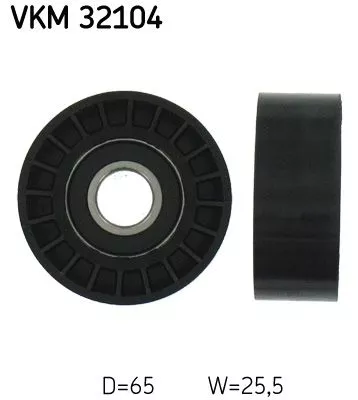 Deflection/Guide Pulley, V-ribbed belt SKF VKM 32104)