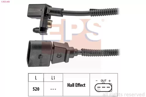 Sensor, crankshaft pulse EPS 1.953.443)