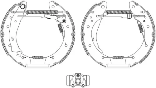 Brake Shoe Set TEXTAR 84053901)