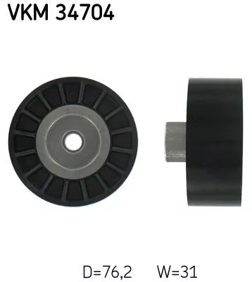 Deflection/Guide Pulley, V-ribbed belt SKF VKM 34704)