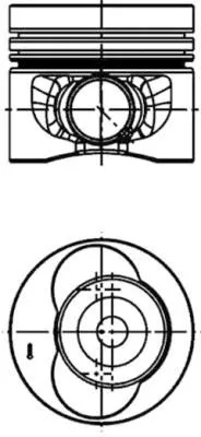 Piston KOLBENSCHMIDT 40683620)