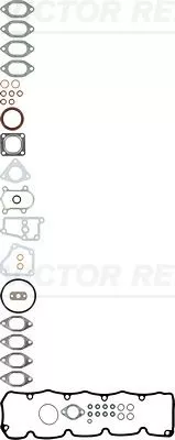Gasket Kit, cylinder head VICTOR REINZ 02-33951-07)