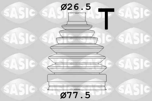 Bellow Kit, drive shaft SASIC 1904038)