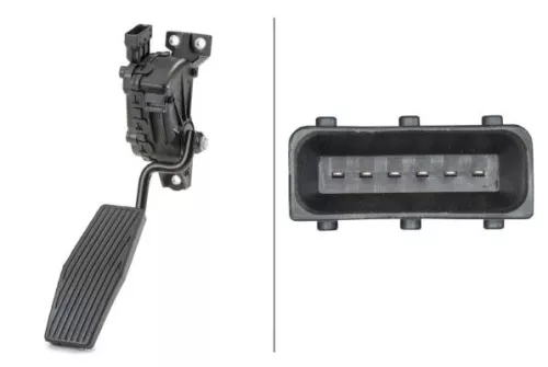 Sensor, accelerator pedal position HELLA 6PV 010 946-301)