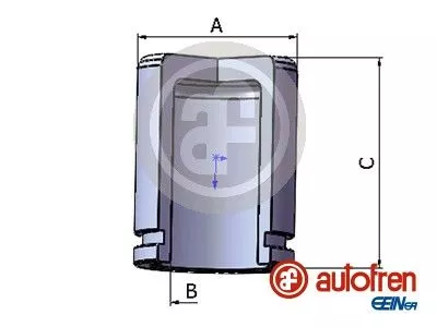 Piston, brake caliper AUTOFREN SEINSA D025316)
