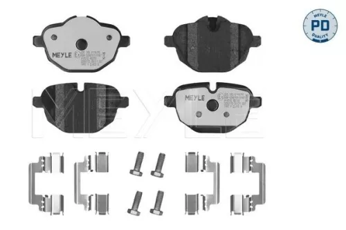 Brake Pad Set, disc brake MEYLE 025 245 6118/PD)