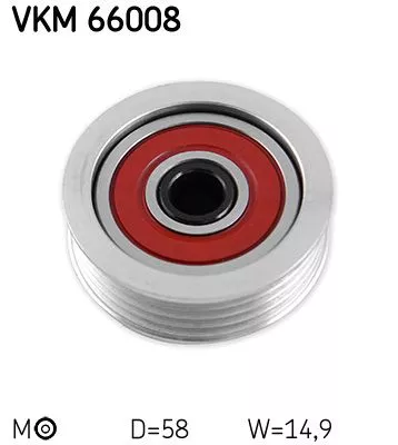 Belt Tensioner, V-ribbed belt SKF VKM 66008)