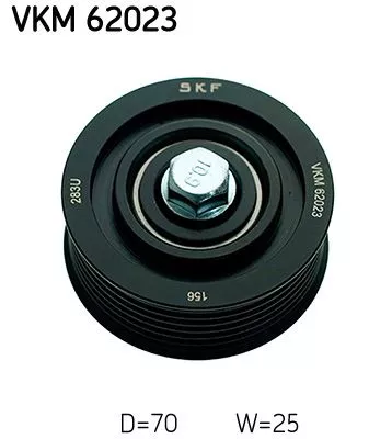 Deflection/Guide Pulley, V-ribbed belt SKF VKM 62023)