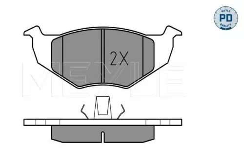 Brake Pad Set, disc brake MEYLE 025 218 6615/PD)