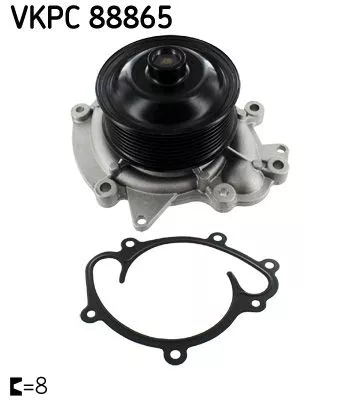 Water Pump, engine cooling SKF VKPC 88865)