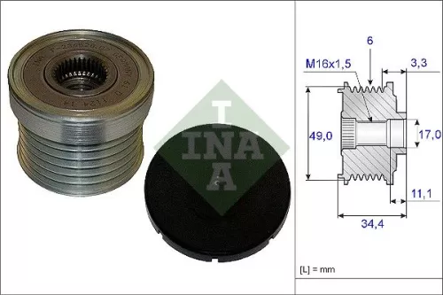Alternator Freewheel Clutch Schaeffler INA 535 0183 10)