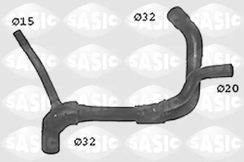 Radiator Hose SASIC SWH6655)