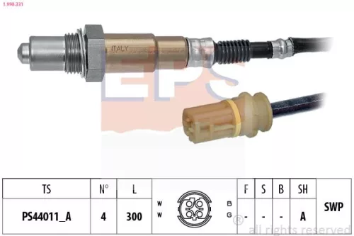 Oxygen Sensor EPS 1.998.331)