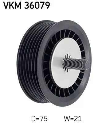 Deflection/Guide Pulley, V-ribbed belt SKF VKM 36079)