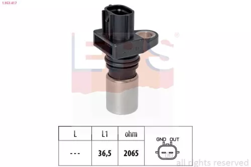 Sensor, camshaft position EPS 1.953.417)