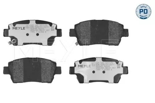 Brake Pad Set, disc brake MEYLE 025 235 1017/PD)