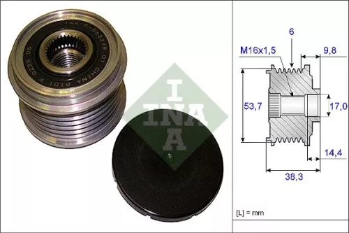 Alternator Freewheel Clutch Schaeffler INA 535 0203 10)